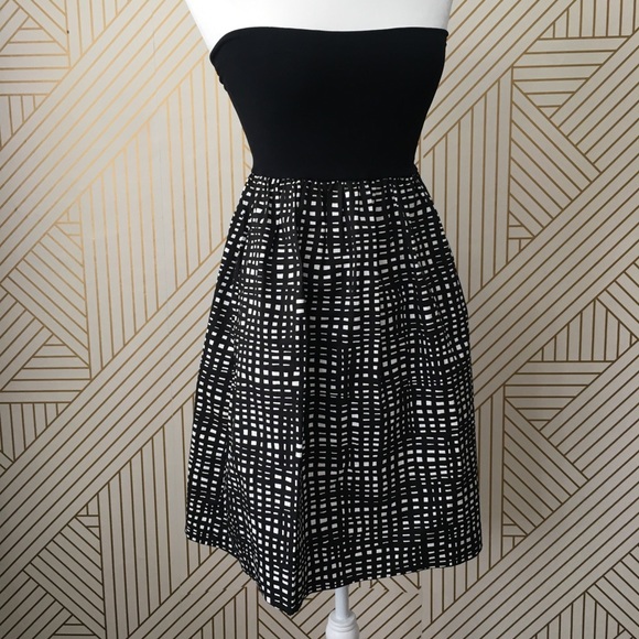 Theory Trois C abstract strapless dress - Picture 9 of 14